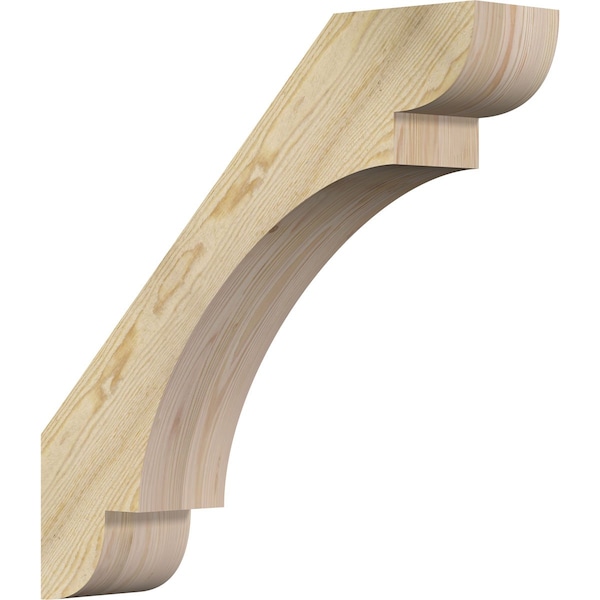 Ekena Millwork 6"W x 28"D x 28"H Olympic Rough Sawn Knee Brace, Douglas Fir BRC06X28X28OLY00RDF - main